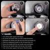 Gosknor 2pcs Shower Knob Replacements, Clear Acrylic Hot/Cold/Diverter Shower Knobs
