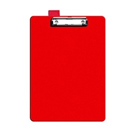 Seco A4+ PVC Covered Clipboard with Heavy Duty Clip - Red