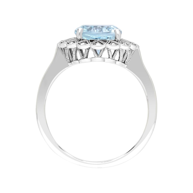 Esse Marcasite Sterling Silver Black Enamel Victorian Blue Topaz &