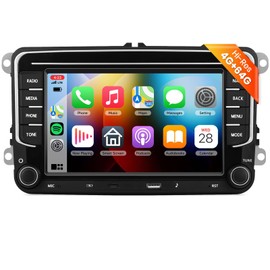 4G 64G 【Hi-Res】 Radio for VW Passat Jetta Golf Touran Car Stereo with 7inch 1280X720P IPS Touchscreen FM RDS,AI DSP 32EQ,Wireless CarPlay Android Auto,5.0 Bluetooth,Off-line GPS,AHD Backup Camera