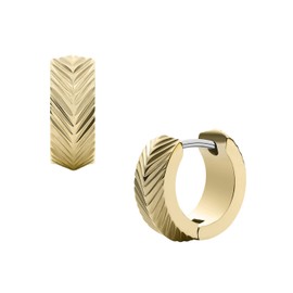 Fossil Earrings for women Harlow, length: 13.2 mm, width: 13.9 mm, height: 13.2 mm, gold stainless steel earrings, JF04116710, Stainless Steel, No Gemstone