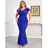 CYCLAMEN Plus Size Sparkly Formal Dress Mermaid Bodycon Maxi Evening