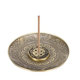 Incense Stick Holder, Lotus Ash Catcher, Incense Burner Plate Incense Holder, Brass Lotus Holder for Yoga Tea House, Incense Holder, Incense Sticks for Incense Cones