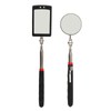 2Pcs Telescoping Inspection Mirror Set LED Lighted Flexible Retractable Pickup