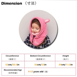 TRIWONDER Children's Fleece Balaclava Winter Hat Warm Windproof Unisex Face Hood for Winter Outdoor Snowboard Skiing