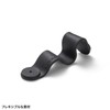 Sanwa Supply CA-517BK Magnetic Cable Clips (Black, 5 Pieces)