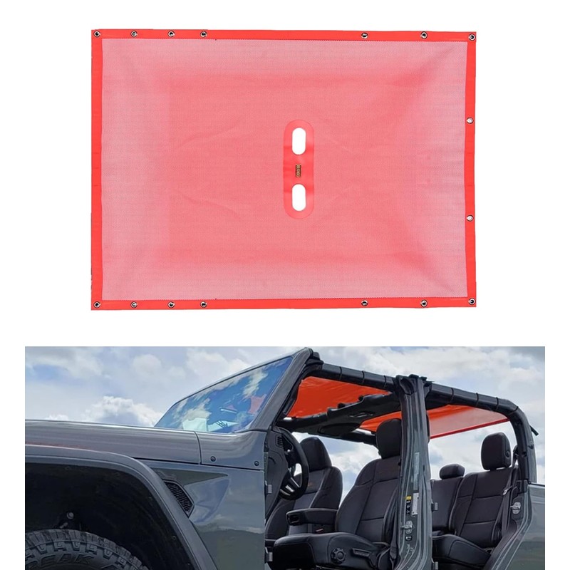 Goldfire Top Sunshade Mesh for Jeep Gladiator JT 2018-2023 4-Door