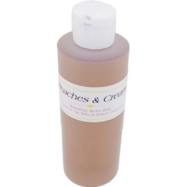 TCEShop Peaches & Cream Scented Body Oil Fragrance [Flip Cap - Brown - 4 oz.] - ID#117423