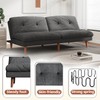 YESHOMY Futon Sofa Bed Skin-Friendly Couch Loveseat with Adjustable Backrest,