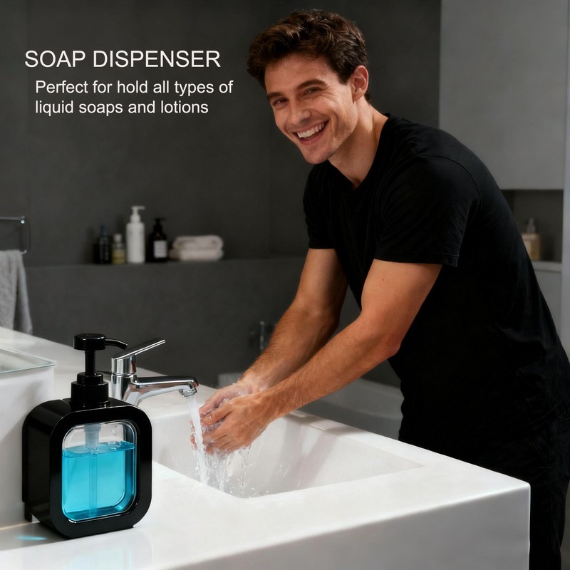 10oz Soap Dispenser, Plastic Leak-Proof, Refillable
