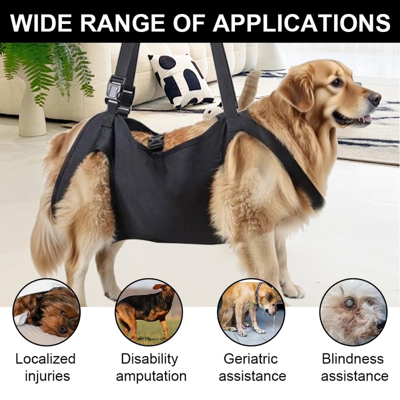 Dog Carrying Aid, Carrying Aid, Dog Stairs, Adjustable for Rear