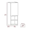 TUHOME Mila Bathroom Cabinet - Light Gray - Material Engineered