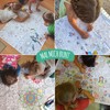 Paper Tablecloth for Colouring, Puzzle & Games, Puzzle Tablecloth, Family