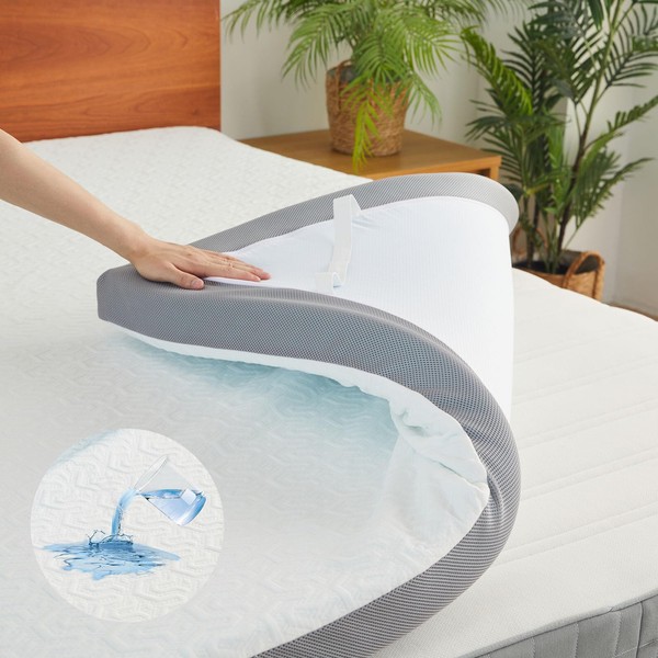 Belffin 3 Inch Gel Memory Foam Mattress Topper King Size,