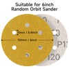 STEBRUAM 50pcs 150mm sanding discs,Sanding Discs Pads for Random Orbital