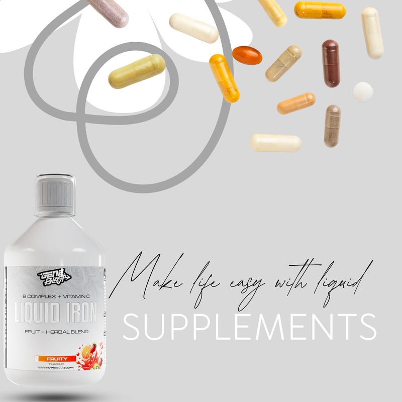 GENE BLAST Gene Blast Liquid Iron Complex w/Added B-Complex, Vitamin