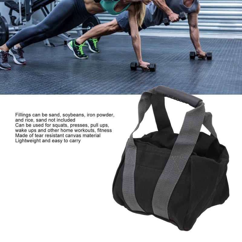 Workout Sandbag Tear Resistant with Ergonomic Handle 12oz Canvas Weightlifting