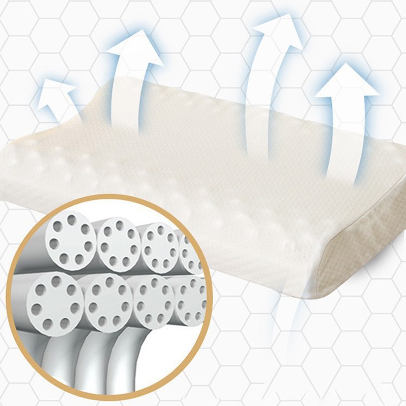 Adults Soft Latex Bed Pillow Cervical Support Pillow for Sleeping