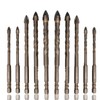 Honkdtyun 5 Count Four Edged Serrated Eccentric Drill Bit Set,New