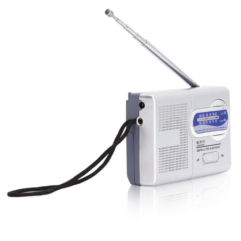 Mini AM FM Radio Manual Operation Easy Adjustment Memory Function