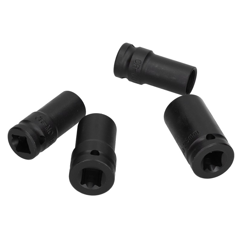 4pcs Locking Wheel Nut Removal Sockets Removers Extractors Kit Aluminum