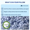 HYVECLOUD Cooling Memory Foam Pillows for Deep Sleep Bed Pillow