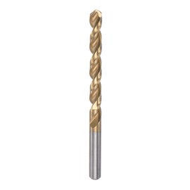 sourcing map Twisted Drill Bit 7.8 mm Titanium Coated (HSS-E) M42 High Speed Steel 8% Cobalt Straight Shaft for Stainless Steel Aluminium Alloy Metal