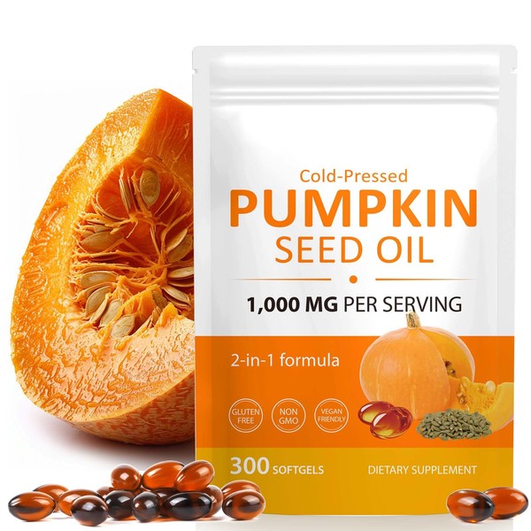 ReliCo Pumpkin Seed Oil Capsules, 2-in-1 Formula with Saw Palmetto