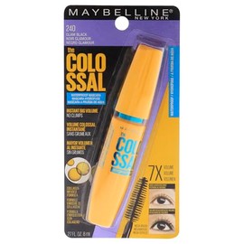 Maybelline Makeup Volum' Express The Colossal Waterproof Mascara, Glam Black Mascara, 0.27 fl oz