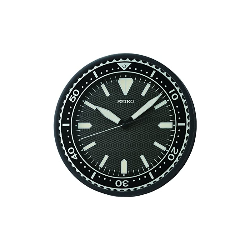 Seiko Clock, Black, Standard