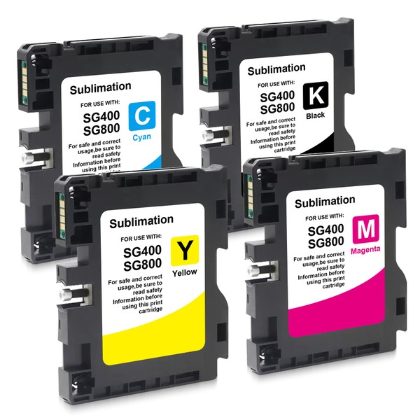 Yongairuink SG400 SG800 Sublimation Ink Cartridge Heat Transfer for Ricoh