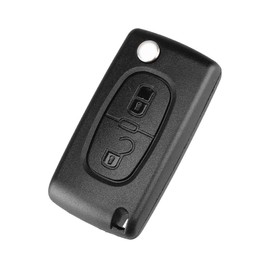 HooRLZ Key Fob Replacement For CITROEN C2 C3 C4 Dispatch Berlingo Grand Picasso, Peugeot Expert Partner 206 207 208 307 308 407 3008 5008 Remote Car Key Cover Case 2 Button, CITROEN Key Fob - CE0523