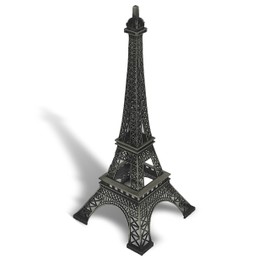 allgala 24" Eiffel Tower Statue Decor Alloy Metal, Black