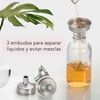 U Chef Juego de 12 Botellas de Vidrio Transparente Pequeñas