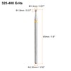 sourcing map 5pcs 325-400 Grits Diamond Grinding Bit 1.8mm Ball