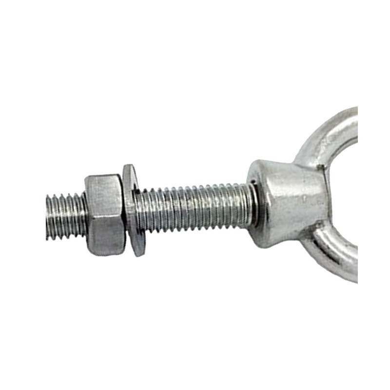 M6 x 80mm Lifting Long Eye Bolt Longshank with Full