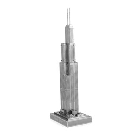 Fascinations ICONX WILLIS (SEARS) TOWER 3D Laser Cut Steel Metal Earth Model Kit