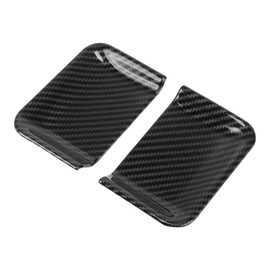 REPAIROCK 2 Pcs Inner Front Door Handle Bowl Cover Trims Accessories for Ford F-150 2021-2024 ABS Carbon Fiber Pattern Black