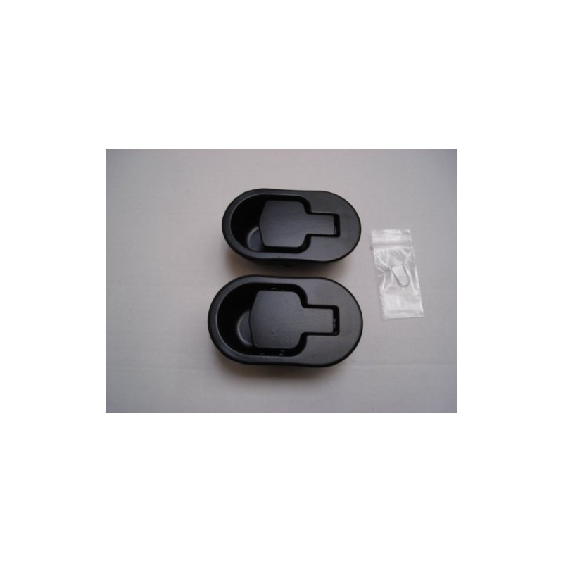 2 X BLACK METAL ALLOY REPLACEMENT HANDLES FOR RECLINER CHAIRS
