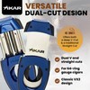 XIKAR Flip Dual Cigar Cutter - Versatile 64-Ring Gauge V-Cut