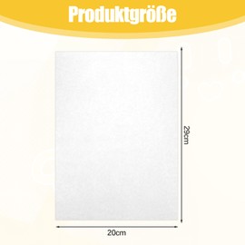 Pack of 20 Shrink Film Shrink Film Printable Transparent Shrink Plastic for Making with Coloured Pencils Hand-Painted Crafts (A4.29 x 20 cm)