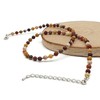 THEPRETTYBITS Mookaite Jasper Beaded Necklace, Natural Gemstone Collar, Boho Chakra
