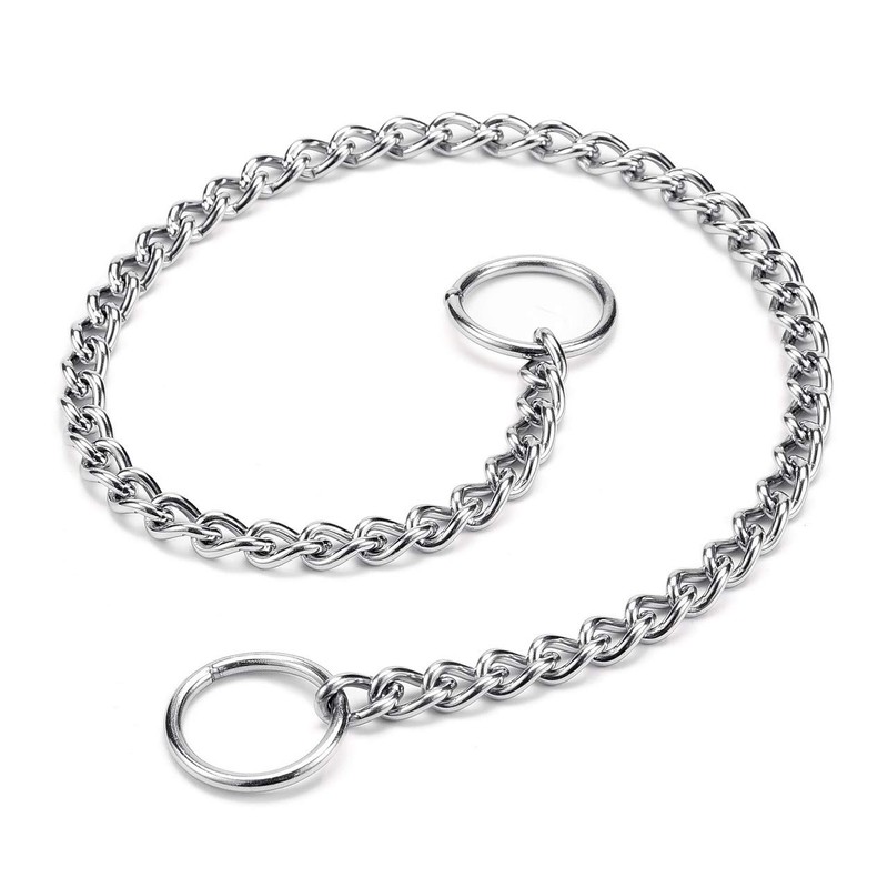 Mogoko Stainless Steel Dog Choke Chain Collar, Puppy Metal P
