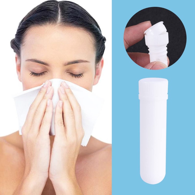 24 Pcs Essential Oil Aromatherapy Inhaler Refillable Empty Nasal Inhaler