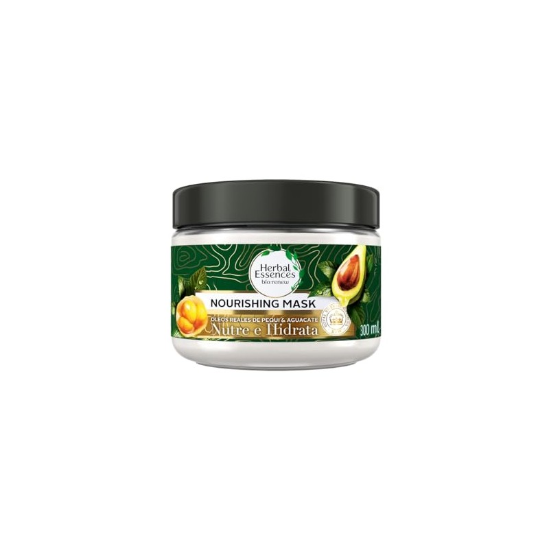 HERBAL ESSENCES Bio:Renew, Mascarilla Nutrición Intensiva para cabello seco y