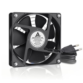 GDSTIME 120 mm Fan AC EC 220 V Fan 120 mm 240 V Fan Dual Ball Bearing 120 mm Case Fan 120 mm Axial Fan 2700 rpm Brushless Cooling Fan for PC Computer Fan Replacement