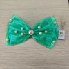 Christmas Light Up Bow Clips Xmas Hair Barrettes LED Neon