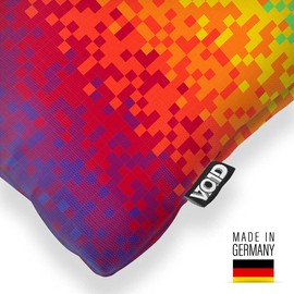 VOID Pixel Rainbow Digital Cushion Cover Sofa Cushion Decorative Outdoor Cushion Decorative Cushion Size: 60 x 60 cm