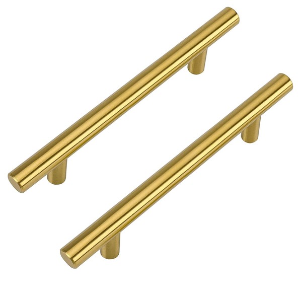 LONTAN 15 Pack Gold Cupboard Handles 128mm Gold Kitchen Handles