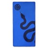 Inter Telo Mare Biscione Premium in Microfibra, 180x90cm, Asciugamano in
